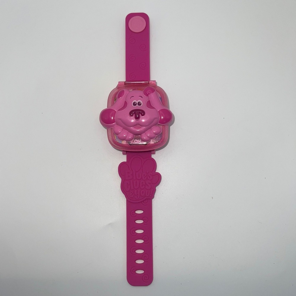 Blues Clues and You Magenta Watch works, may need new batteries AS IS